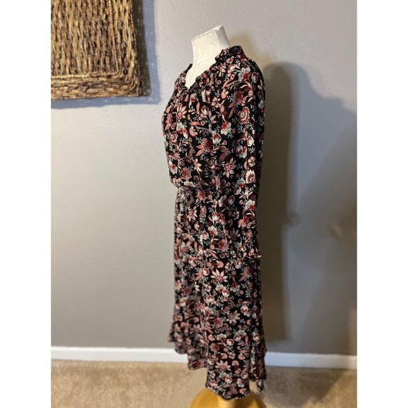 Talbots Midi Dress S Small Autumn Garden Stretch Career Church NEW NWT $149 - Picture 6 of 11